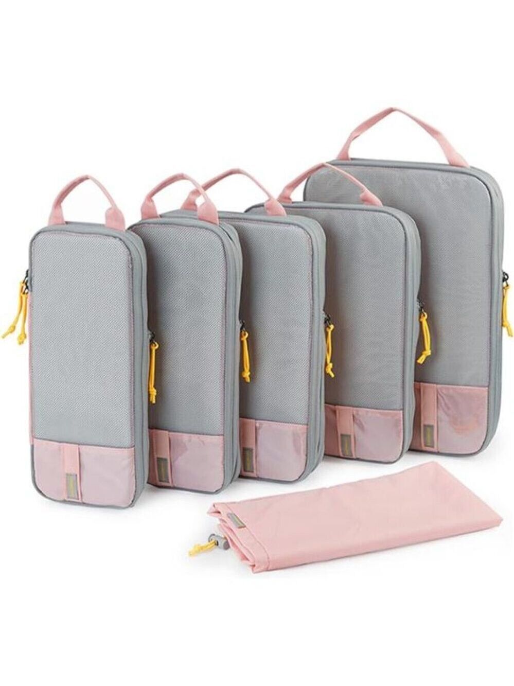Compression Packing Cubes Set Travel Luggage Organizers Lightweight Durable
